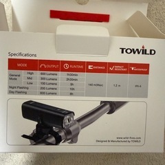 本日11/8直ぐお渡し出来ます。自転車用 ヘッドライト2000mAh 最大600ルーメン 別売りのリモコン付きの画像