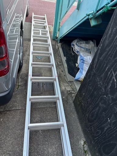 直接引取り アルインコ 2連梯子 SX-103D アルミ製 7段 伸縮はしご