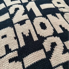 MONCLER モンクレール 総柄 ニット セーター アルパカ タグ付き Sの画像