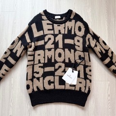 MONCLER モンクレール 総柄 ニット セーター アルパカ タグ付き Sの画像