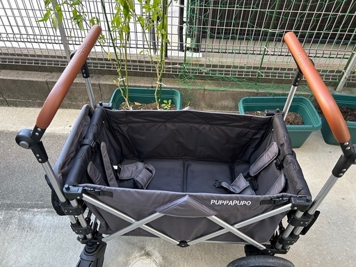 KEENZ×PUPPAPUPO ストローラーワゴン　グレー色