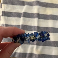女性用　ブルーのバングル　ジャンク　リメイクにも？の画像