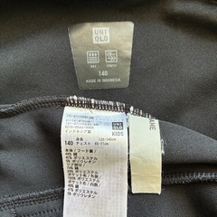 ユニクロ　kids140 ドライスウェットフルジップパーカー　汚れあり11月末迄出品の画像