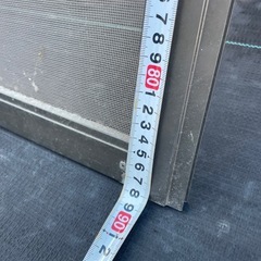 #商談中16日# 　11/8値下げ　約880×約850　アルミ　網戸　網付き　ブロンズ の画像