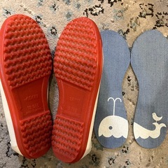 asics・adidas17〜18cmスニーカー・アサヒ上履き（赤）の画像