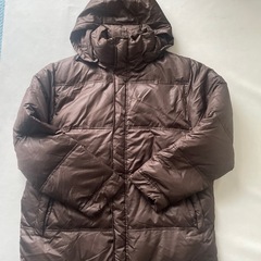 Stanford ダウン ロングジャケット Mサイズ こげ茶 ダウン 70% フェザー 30% 防寒ジャンパー 中古品  の画像