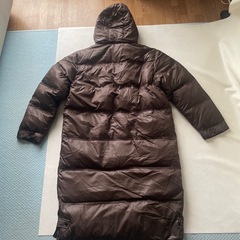 Stanford ダウン ロングジャケット Mサイズ こげ茶 ダウン 70% フェザー 30% 防寒ジャンパー 中古品  の画像