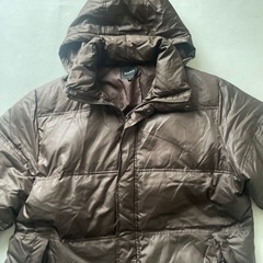 Stanford ダウン ロングジャケット Mサイズ こげ茶 ダウン 70% フェザー 30% 防寒ジャンパー 中古品  の画像