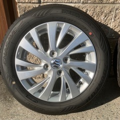 新車ゼロ走行外し　スズキ純正アルミホイール　155/65/14  ダイハツ　ホンダにもにもの画像