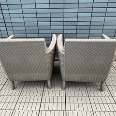 ガーデンチェア2店セットの画像