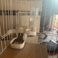 キャットゲージ 3段 トイレ付きの画像