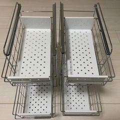 シンク下スライド収納2個セットの画像