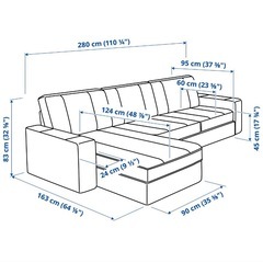 IKEA 3人掛けソファー　KIVIK シーヴィク　の画像