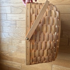 かご　竹製編みかごの画像