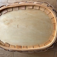 かご　竹製編みかごの画像
