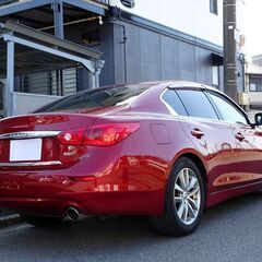 即乗りＯＫ 車検9年10月 スカイライン 350GTハイブリッド ナビ フルセグTV Bluetooth アラウンドビューモニター コーナーセンサー インテリキー クルコン LEDライト ETCの画像