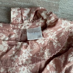 花柄ロンパース 80cm 2枚セット　双子　まとめ売りの画像