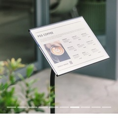 店舗飲食店用 アクリルメニュースタンドサインA4 (PIECE OF SIGN)の画像