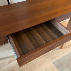 ウォールナット　デスク　テーブル　チェスト　の画像