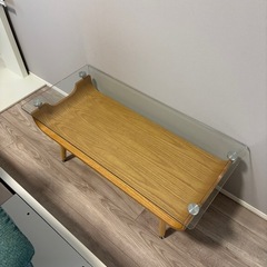 ニトリ　
ガラステーブルの画像