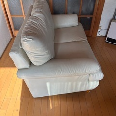 ソファー　2人掛け　合皮の画像