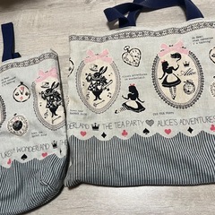 レッスンバックと上履き入れの画像