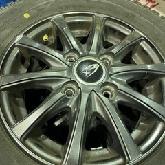 【ホリダソウコ】4本セット　ダンロップスタッドレスタイヤ「WINTER MAXX」ダイハツ純正ホイールの画像