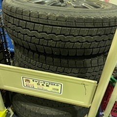 【ホリダソウコ】4本セット　ダンロップスタッドレスタイヤ「WINTER MAXX」ダイハツ純正ホイールの画像