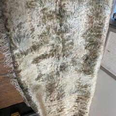 レトロUSED 中国製？総シルク6畳ラグカーペットの画像