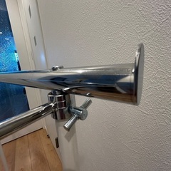 wパイプのハンガーラックです。の画像