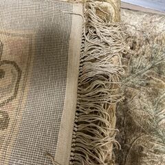 レトロUSED 中国製？総シルク6畳ラグカーペットの画像