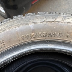 155/65r14 BRIDGESTONE VRX 2017年 4本 の画像