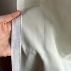 ニトリ オーダーサイズカーテン ディナ　ホワイトの画像