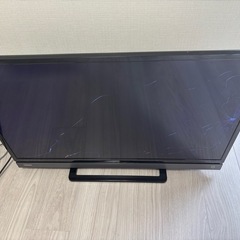 【訳アリ/画面割れあり・電源オン可】東芝 REGZA 32V31 32型テレビ＋純正リモコンセットの画像