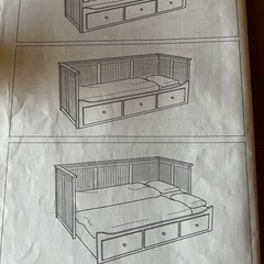 IKEA イケア　ベッド　HEMNESの画像