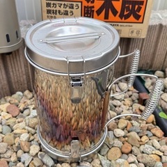 炭焼きバーベキューセット アルミ七輪、炭、炭消しポッドなどの画像