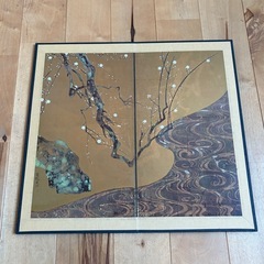ミニ屏風　 紅白梅図屏風　尾形光琳筆の画像