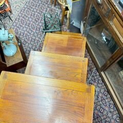 レトロ 階段チェスト 4段 木製 引き出しの画像