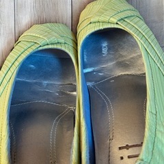 fitfit オープントゥパンプス 23cm ライトグリーンの画像