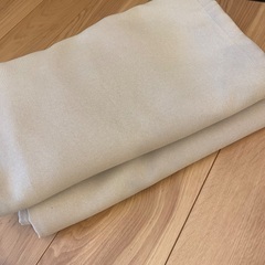 遮光カーテン ベージュ 175×100 2枚セット フック付きの画像