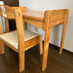 【幼児用】机、椅子セットの画像