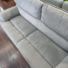 生活家具 二人掛けソファー ライトグレーの画像