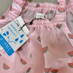 【新品未使用】お砂場着 90  はっ水の画像