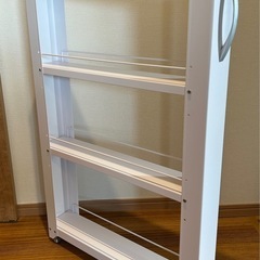 【ニトリ】隙間収納 スチールワゴン 幅10cmの画像