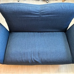 【お譲りします】ニトリ コンパクトソファ (Nクラウン NV)の画像