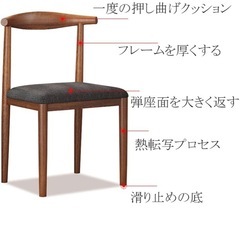 (決まりました))椅子 ダイニングチェア北欧　4個の画像