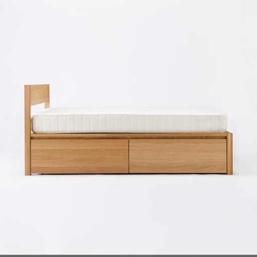 【無印】廃盤品 セミダブルベッド 1台
