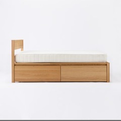 【無印】廃盤品 セミダブルベッド 1台の画像