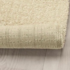 ◆IKEA＊ラグ カーペット◆ラングステド ラグ パイル短, アイボリー, 133x195 cmの画像