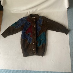 ANJOU ROZE アンジュロゼ ウール混 カーディガン LLサイズ 中古品  の画像